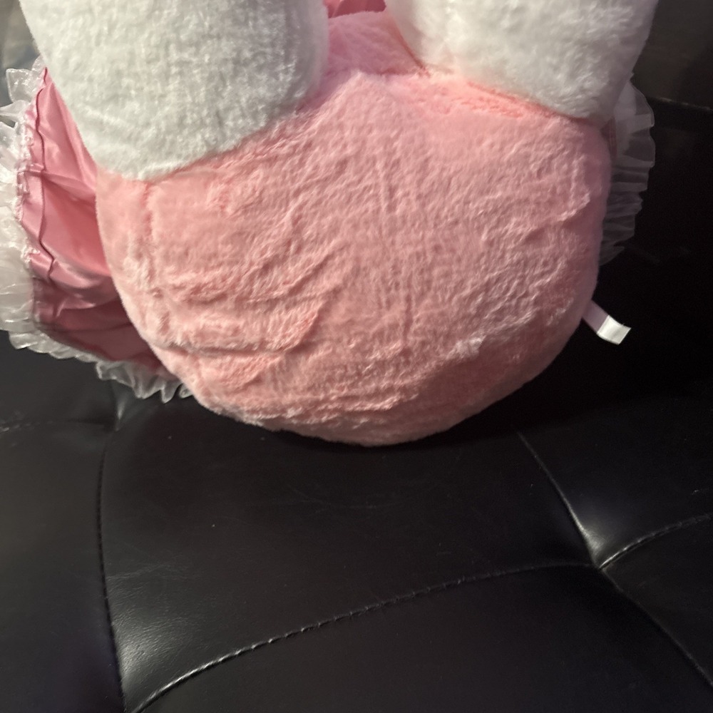 Hello Kitty Large Plush Doll Wearing Pink Dress And Bow Pink Eyes - Picture 7 of 8